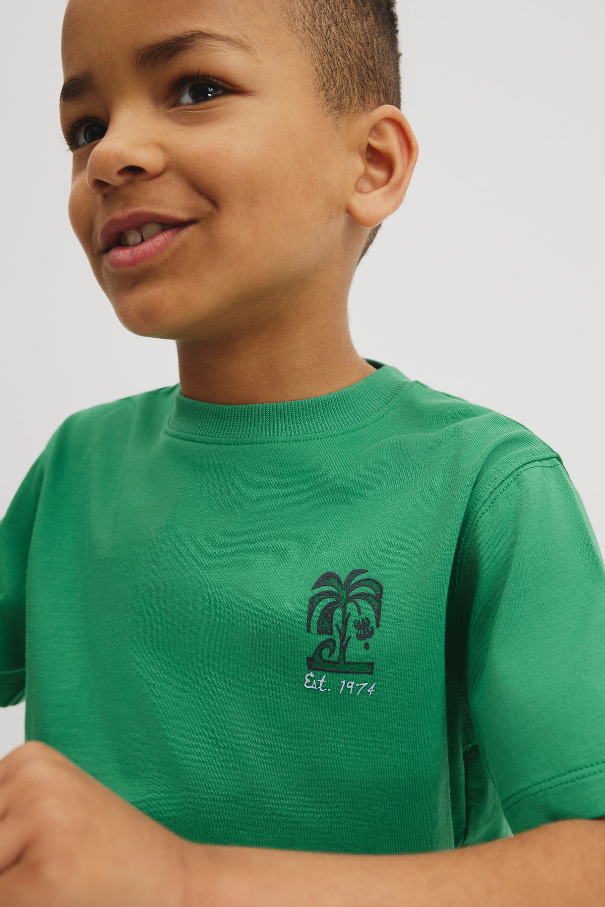 Relaxed Short Sleeve Jungle Print T-Shirt