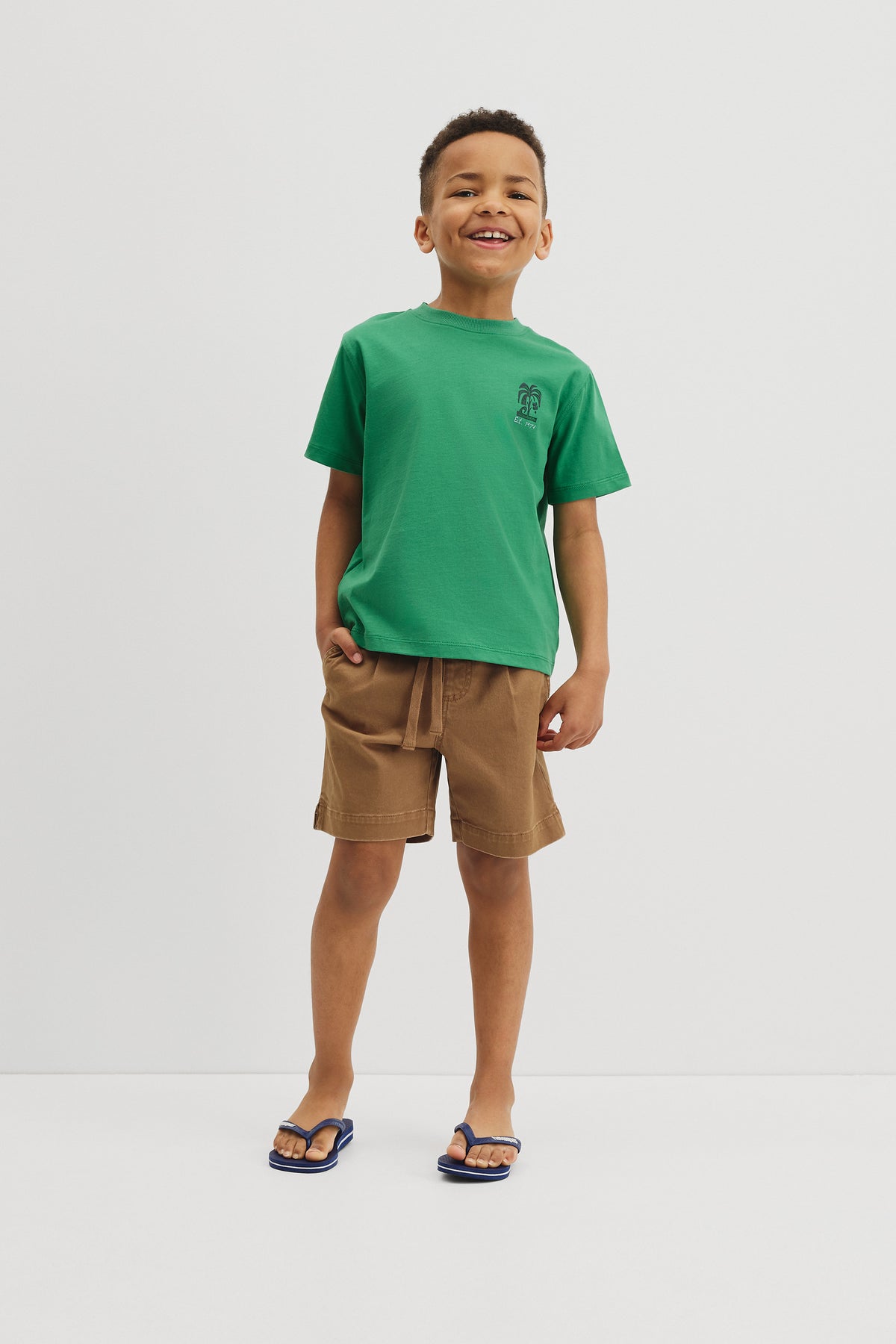 Relaxed Short Sleeve Jungle Print T-Shirt