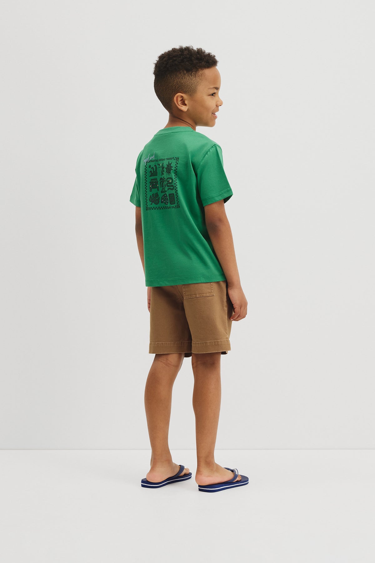 Relaxed Short Sleeve Jungle Print T-Shirt
