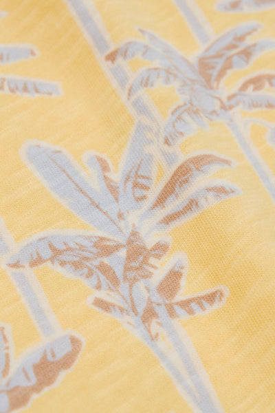 Relaxed Short Sleeve Palm Print T-Shirt