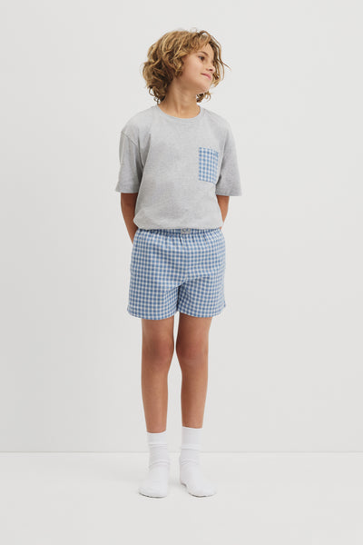 Teen Australian Cotton Short Sleeve Boxer Pyjama Set