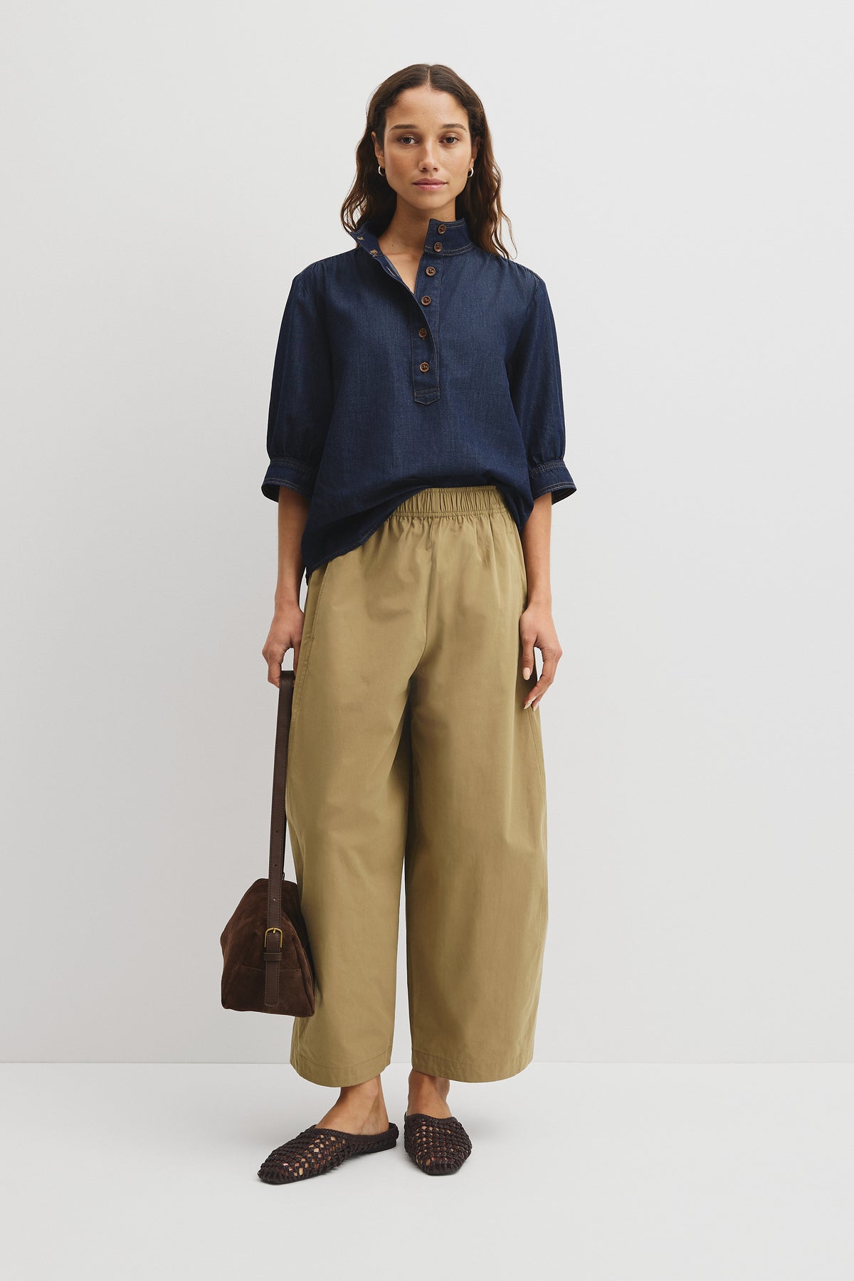 Australian Cotton Pull On Curve Pant