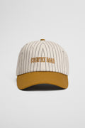 Australian Cotton Pinstripe Contrast Cap