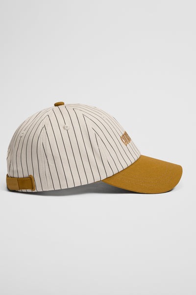 Australian Cotton Pinstripe Contrast Cap