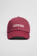 Australian Cotton Pinstripe Contrast Cap