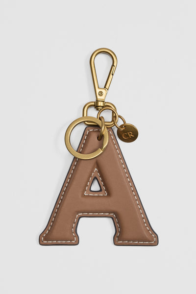 Leather Initial Keyring