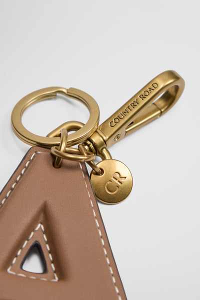 Leather Initial Keyring