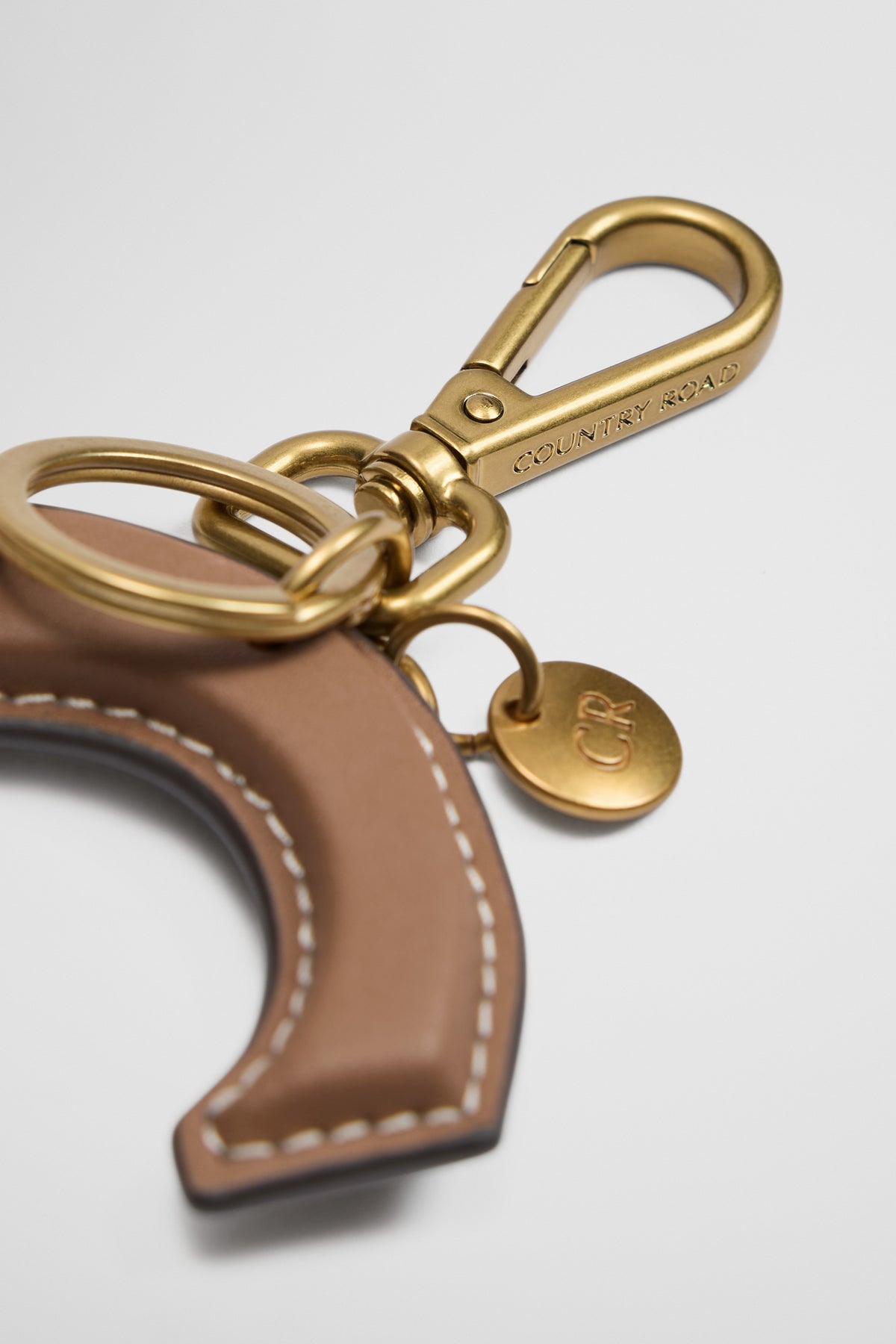 Leather Initial Keyring