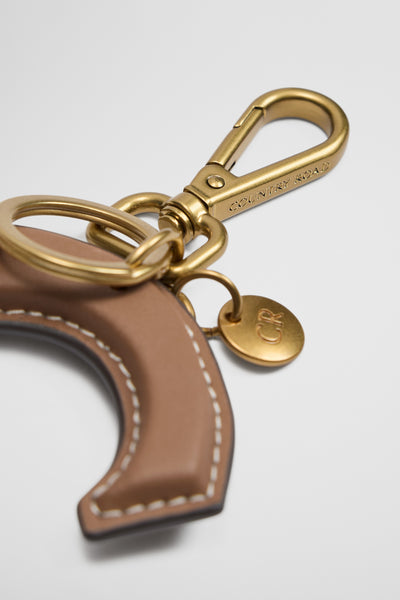 Leather Initial Keyring