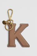 Leather Initial Keyring