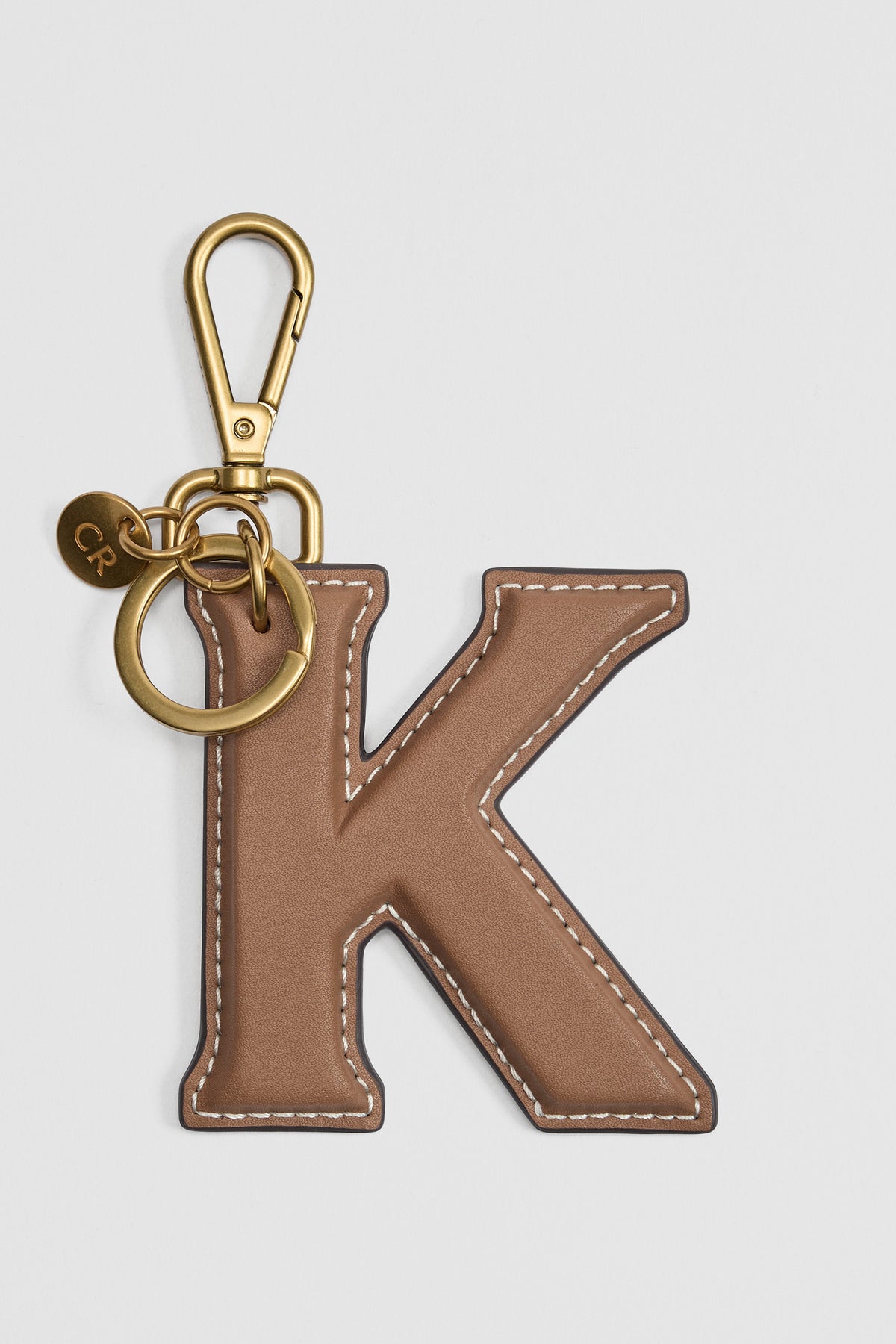 Leather Initial Keyring