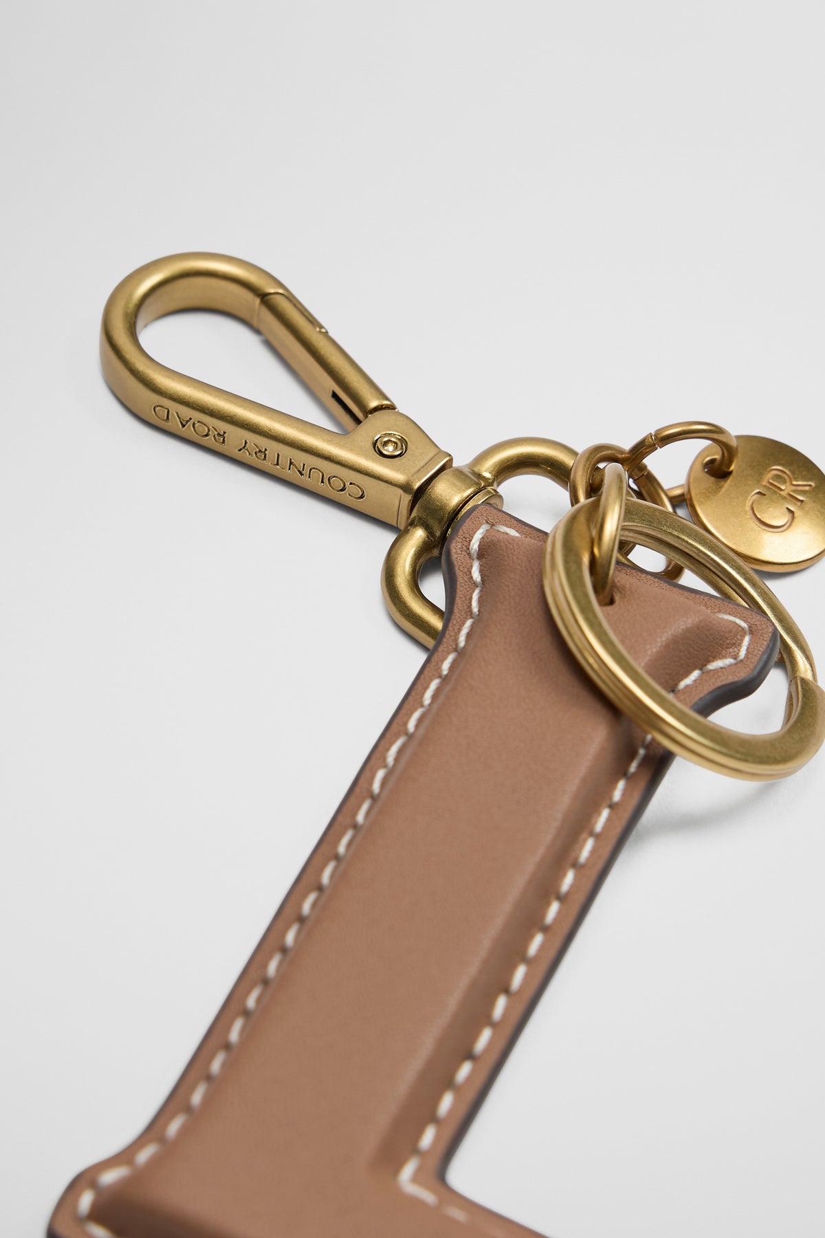 Leather Initial Keyring