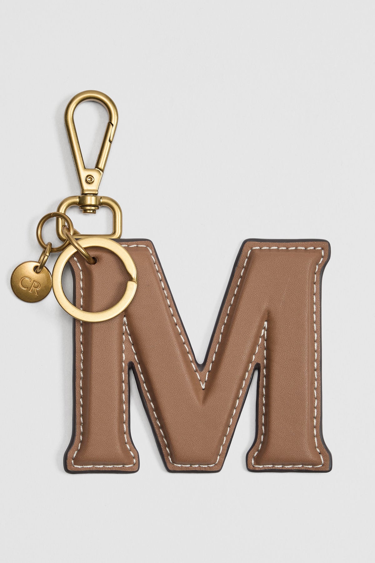 Leather Initial Keyring