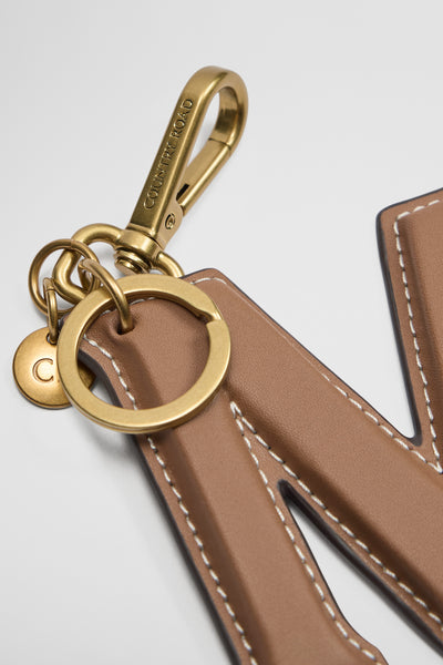 Leather Initial Keyring