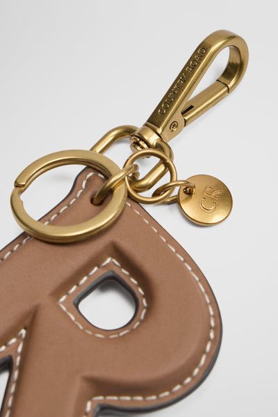 Leather Initial Keyring
