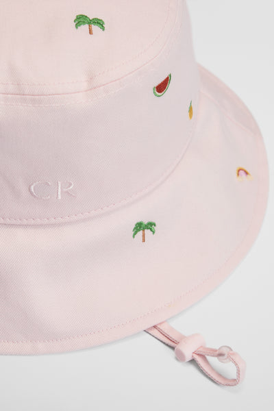 Australian Cotton Child Embroidered Bucket Hat