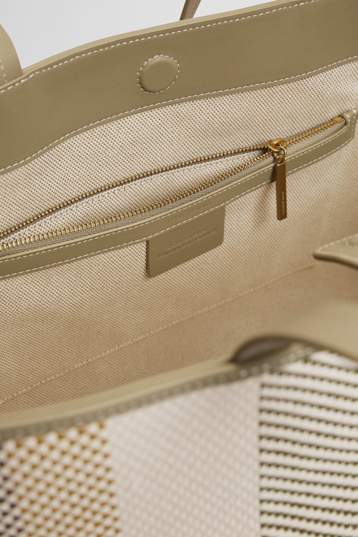 Olive Woven Tote