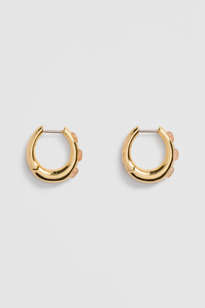 Nora Stone Semi Hoop