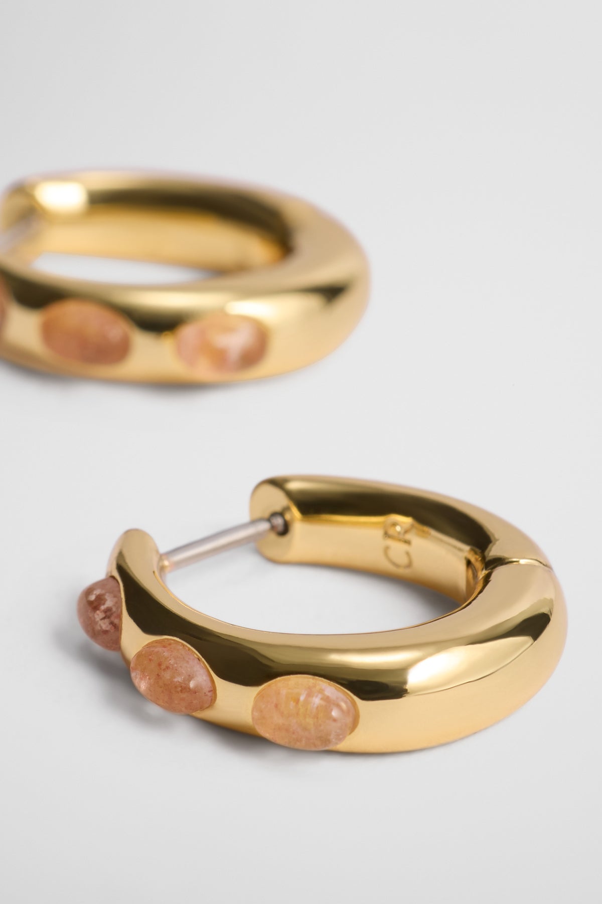 Nora Stone Semi Hoop