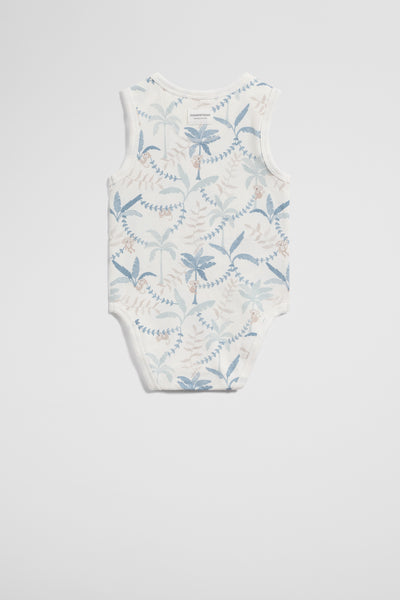 Organically Grown Cotton Sleeveless Jersey Bodysuit