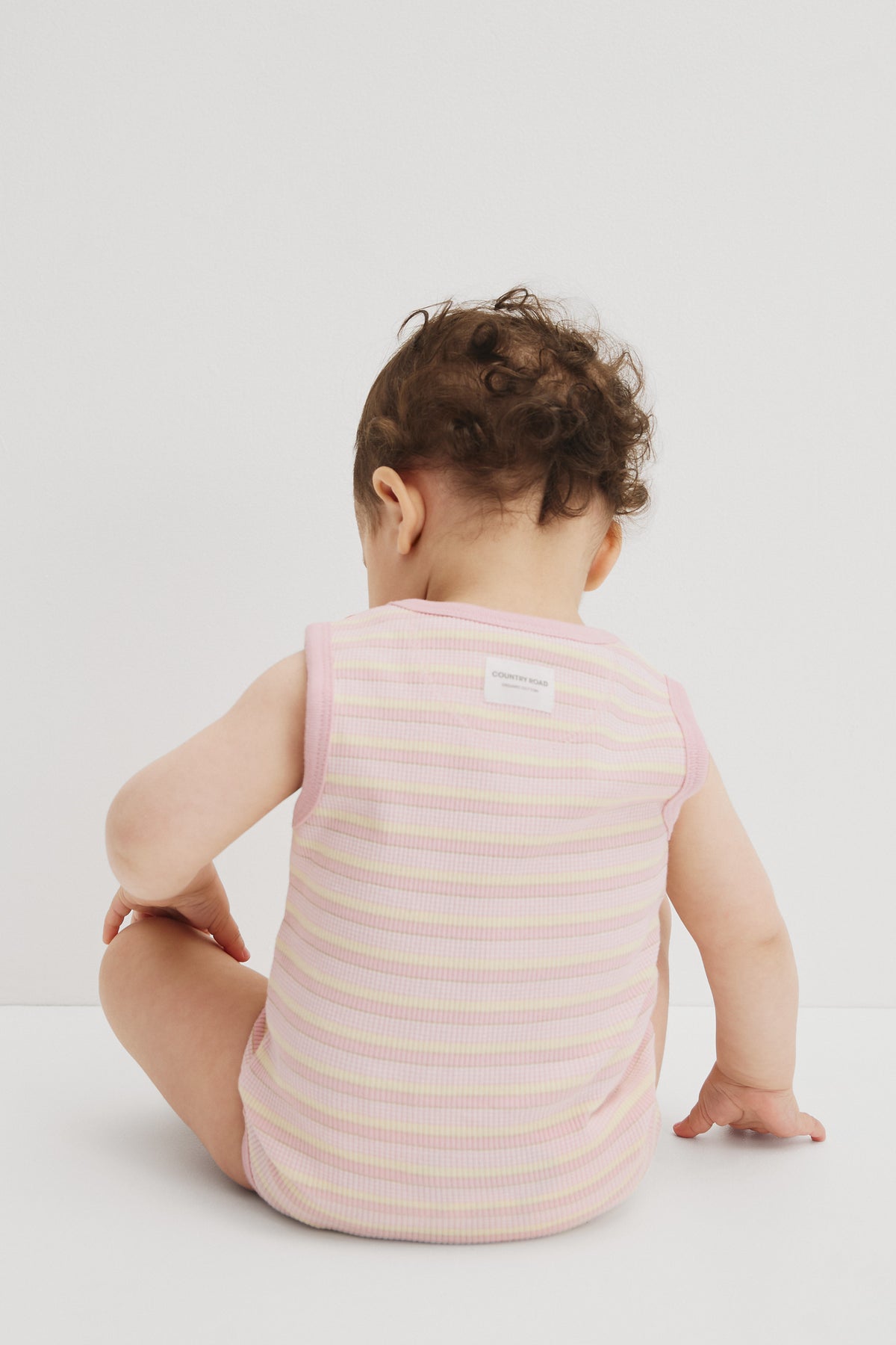 Organically Grown Cotton Blend Sleeveless Rib Bodysuit