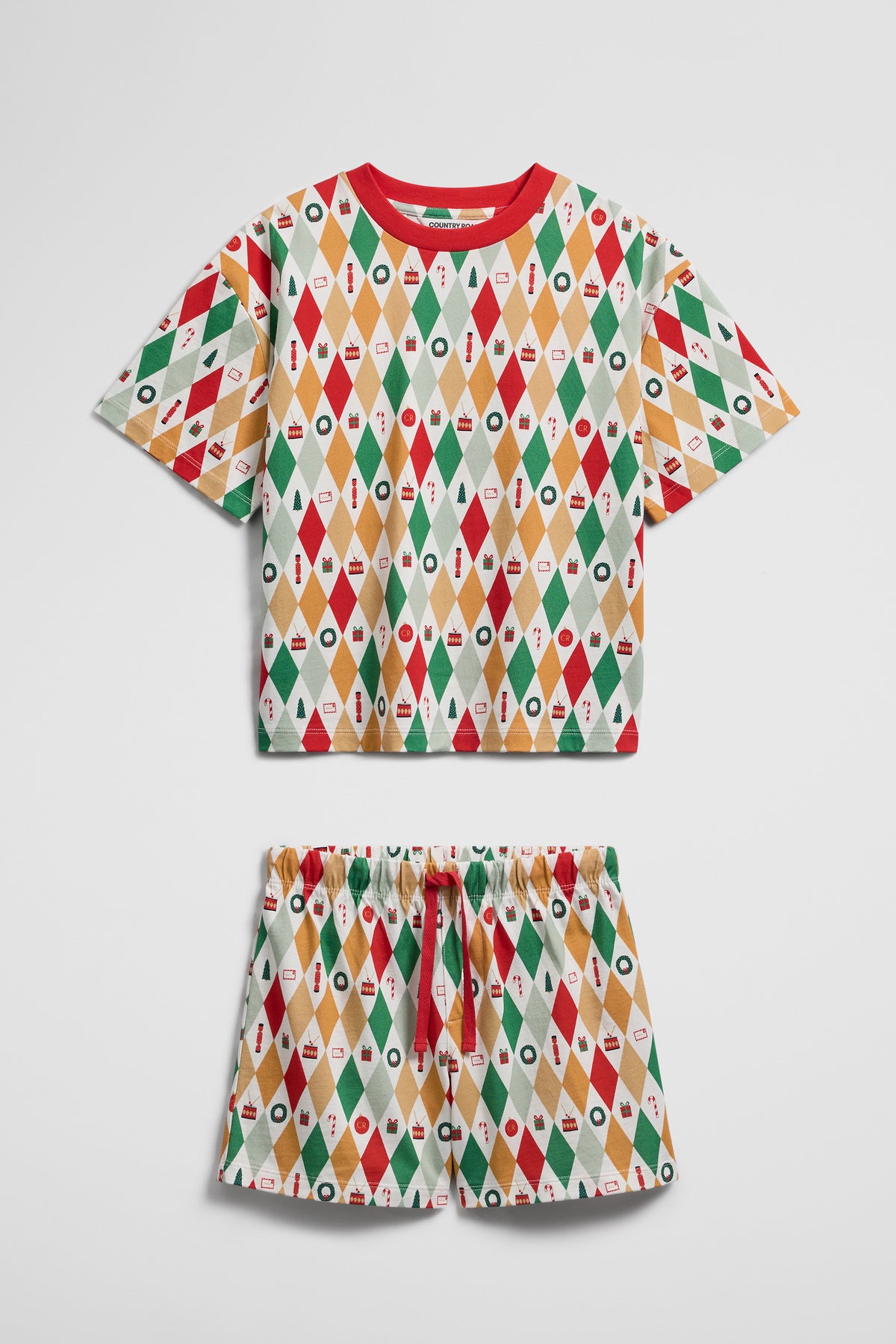 Short Sleeve Festive Pyjama Set