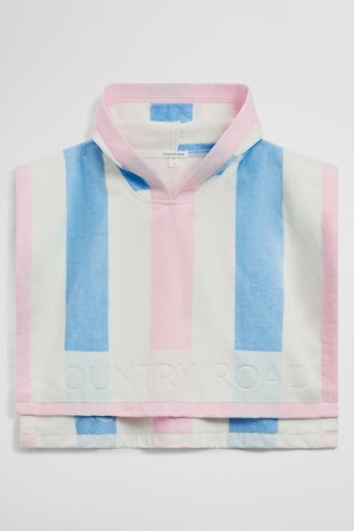 Stripe Swim Poncho