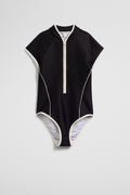 Teen Short Sleeve One Piece Swimsuit