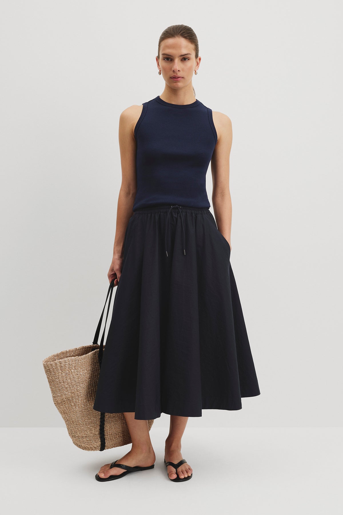 Parachute Midi Skirt