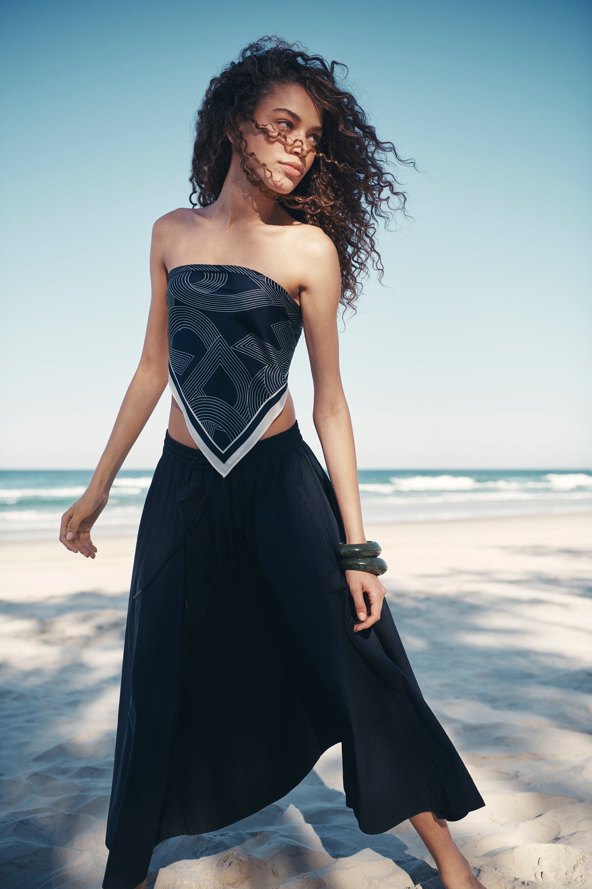 Parachute Midi Skirt