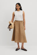 Utility Linen Skirt