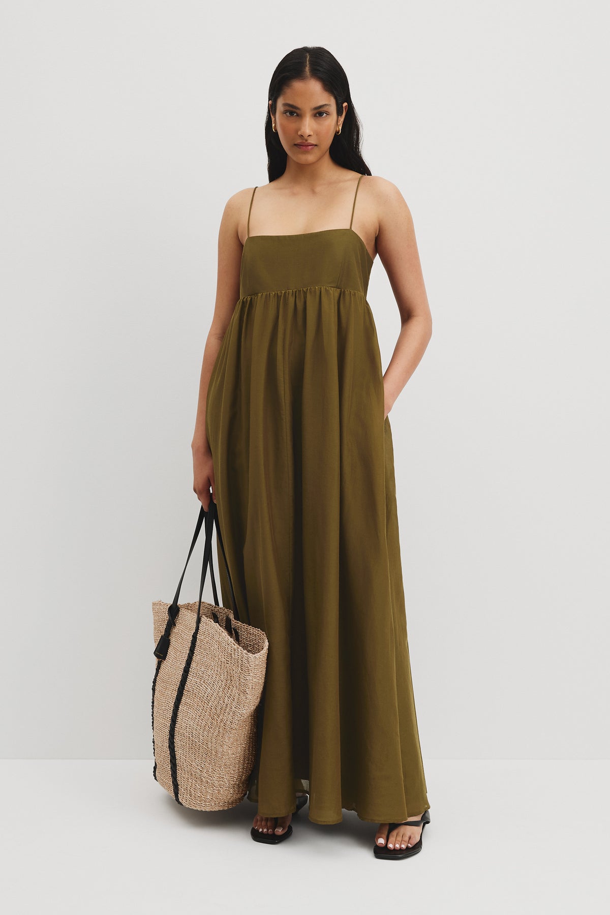 Gathered Maxi Dress
