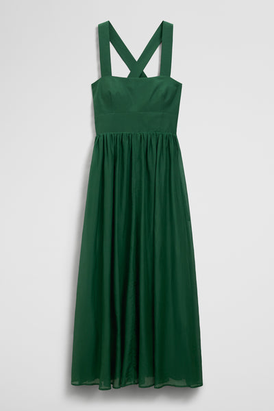 Basque Maxi Dress