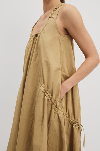 Drawcord Trapeze Dress