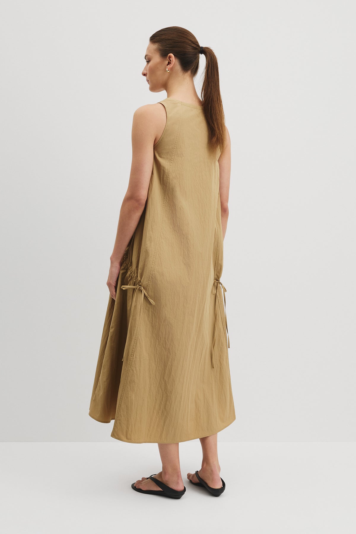 Drawcord Trapeze Dress