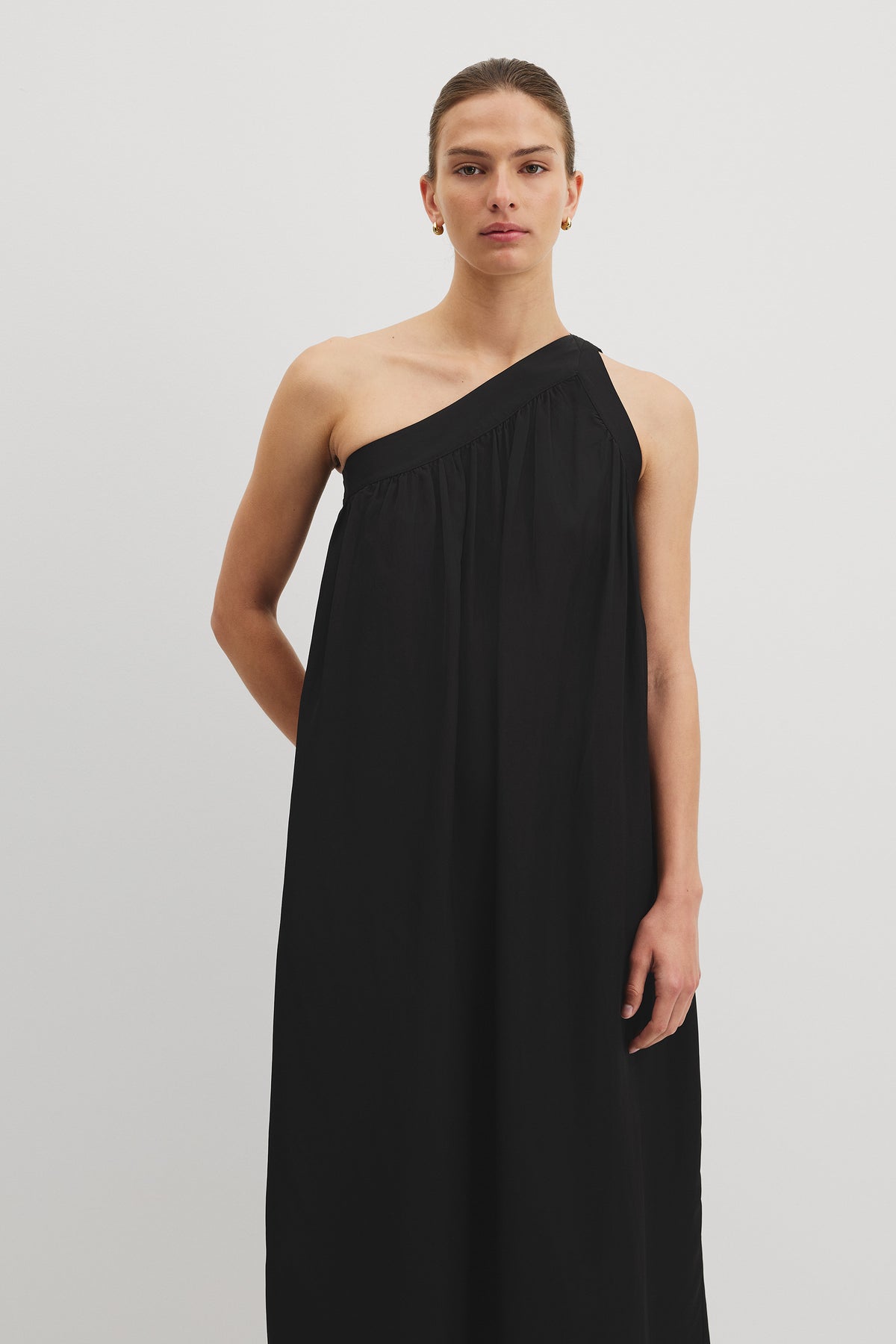 One Shoulder Maxi Dress