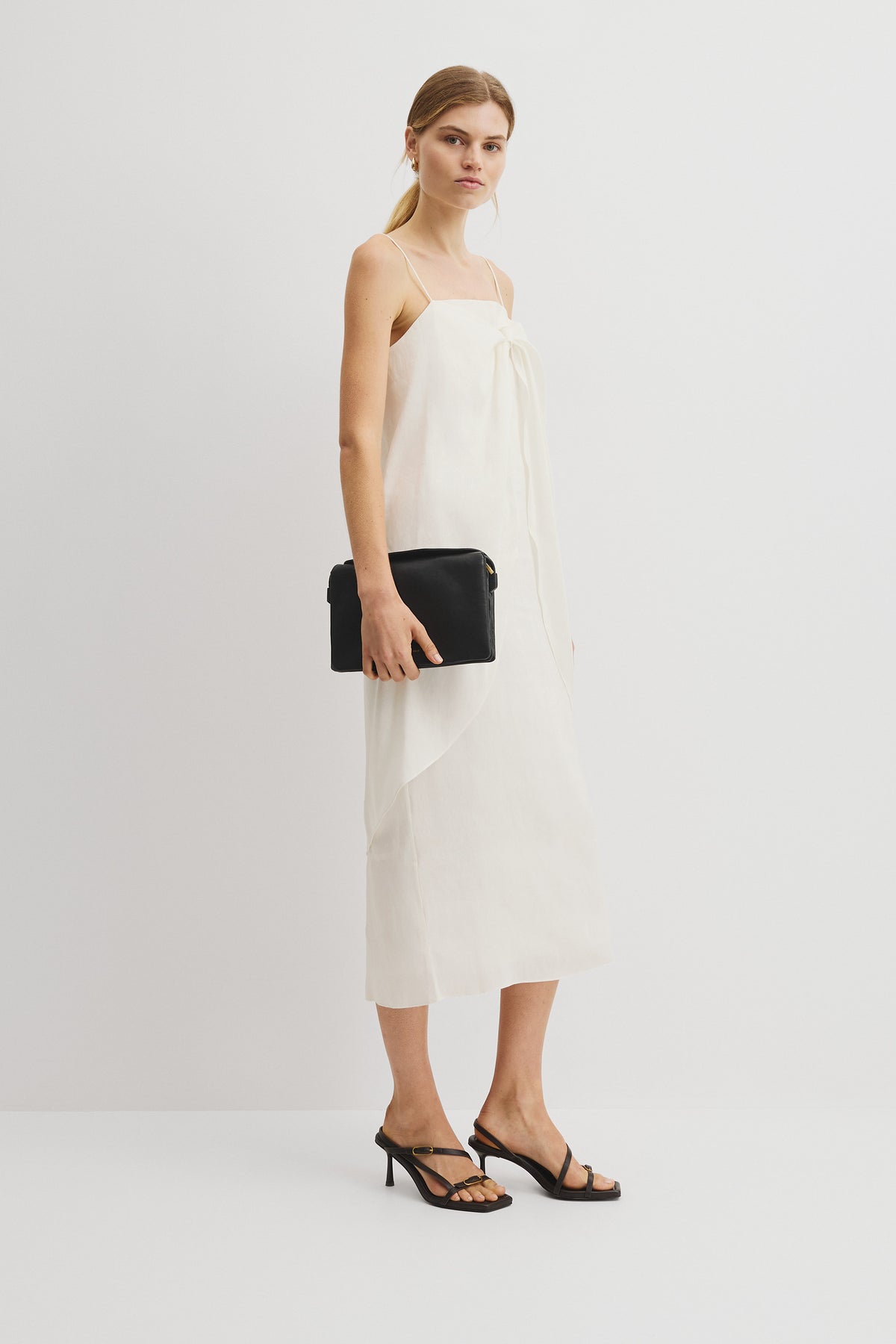 Tie Detail Midi Dress