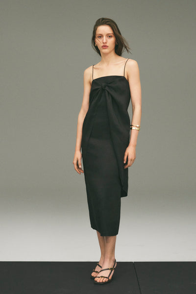 Tie Detail Midi Dress
