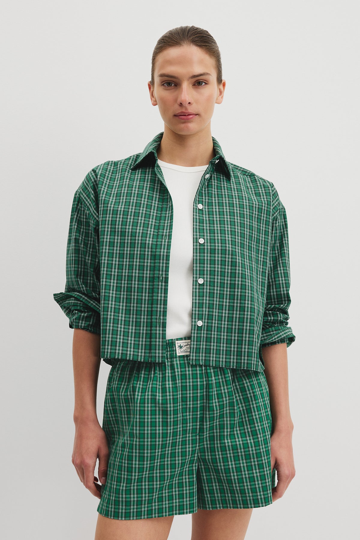 Check Boxy Shirt