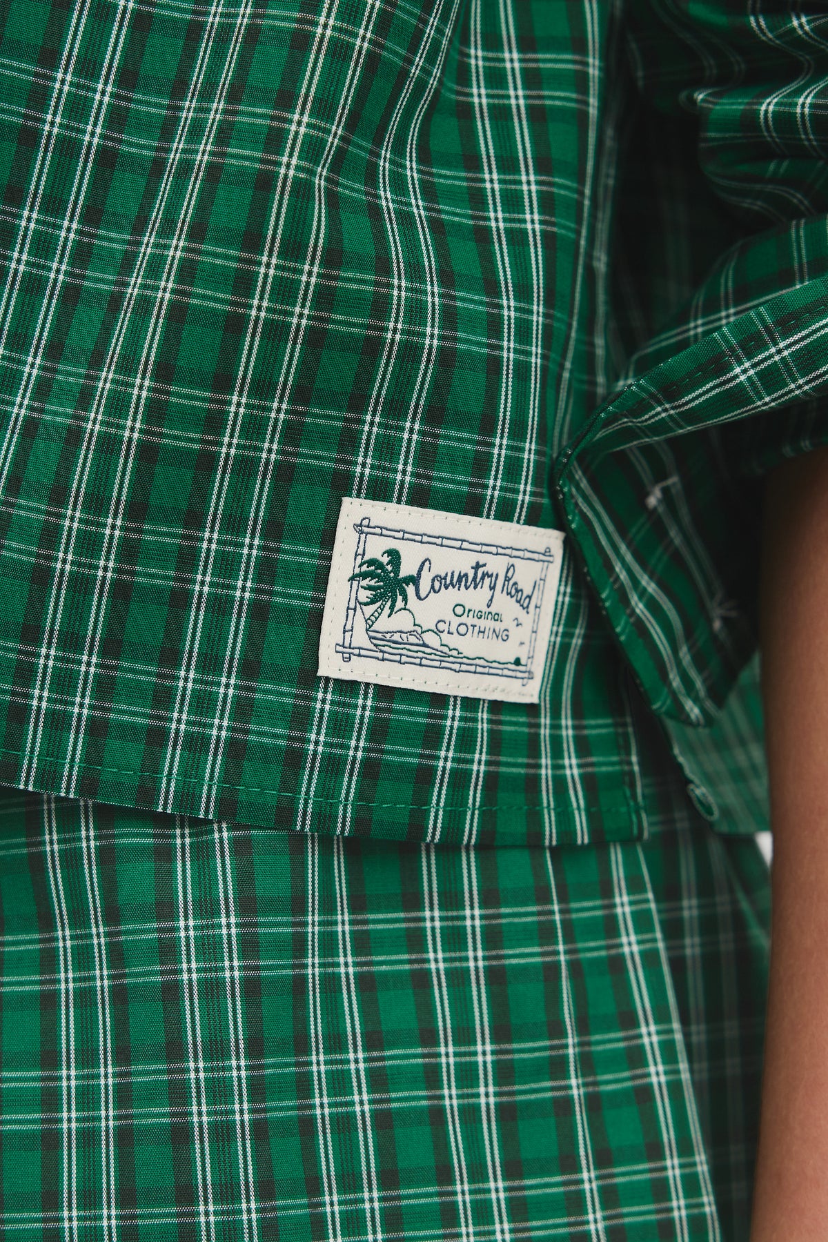 Organically Grown Cotton Check Boxy Shirt