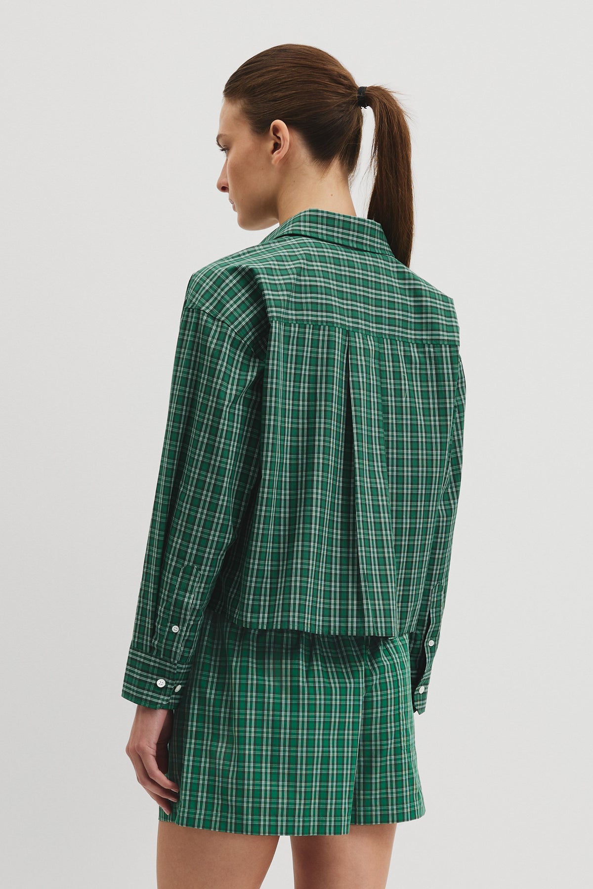 Organically Grown Cotton Check Boxy Shirt