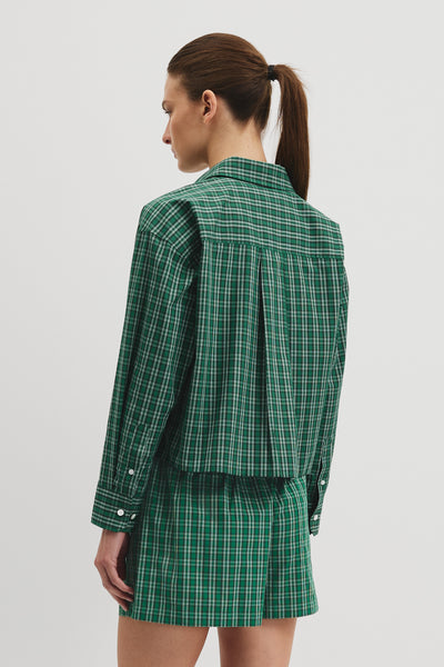 Organically Grown Cotton Check Boxy Shirt