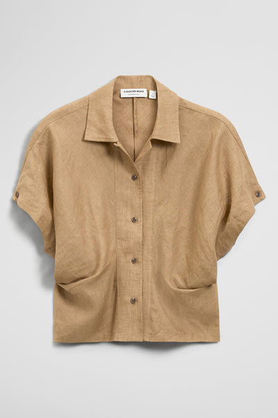 Bias Linen Shirt