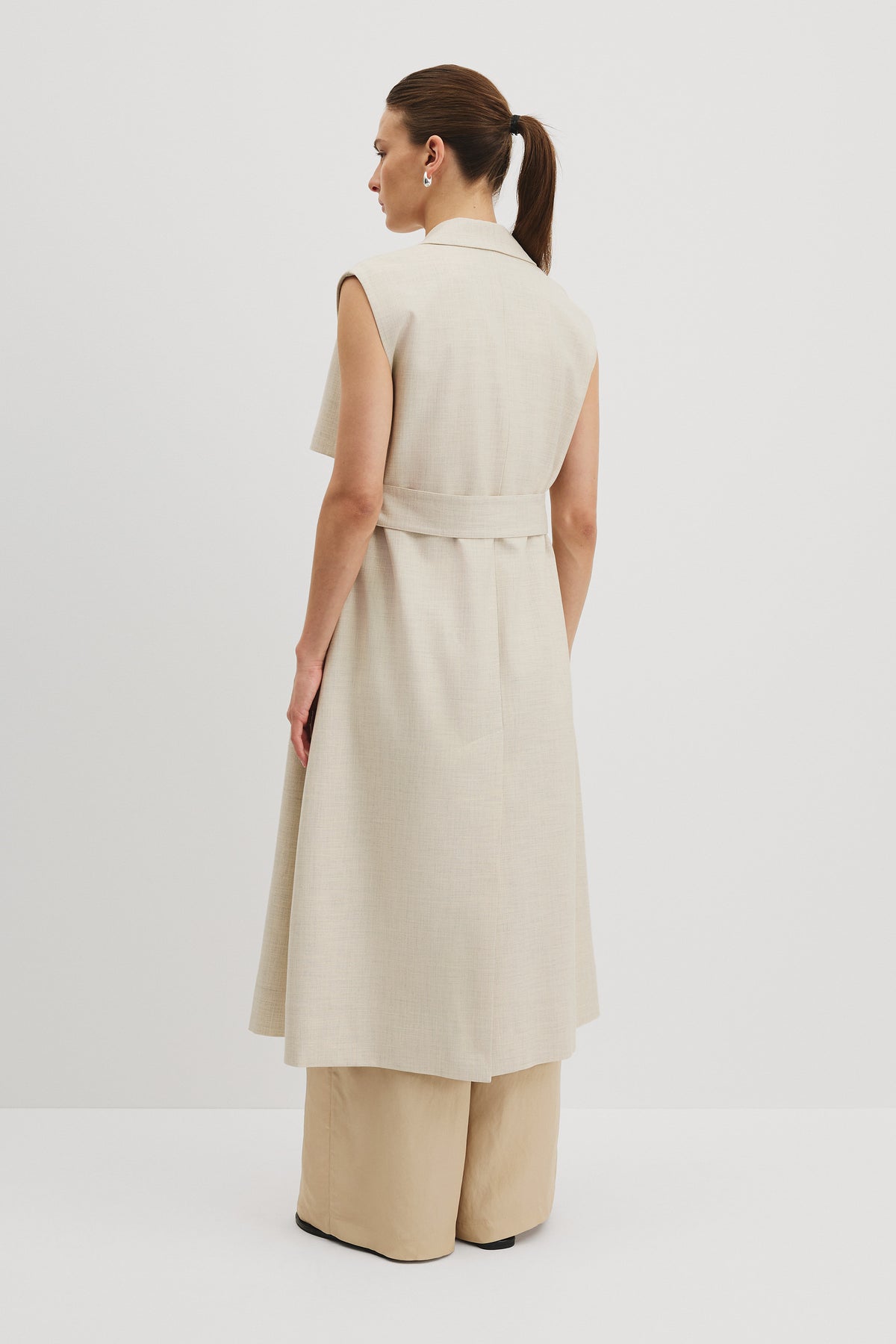 Sleeveless Trench Vest