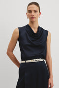 Drape Neck Blouse