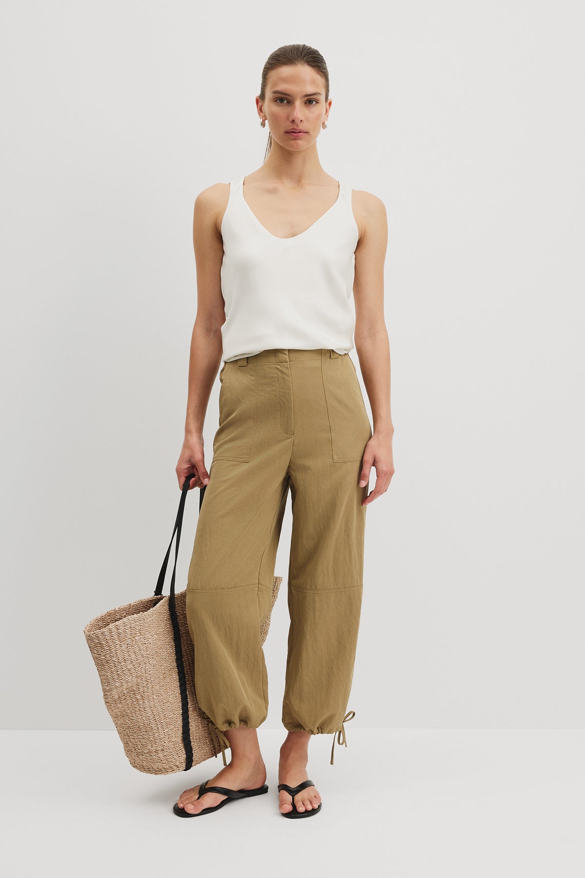 Silk Scoop Neck Tank