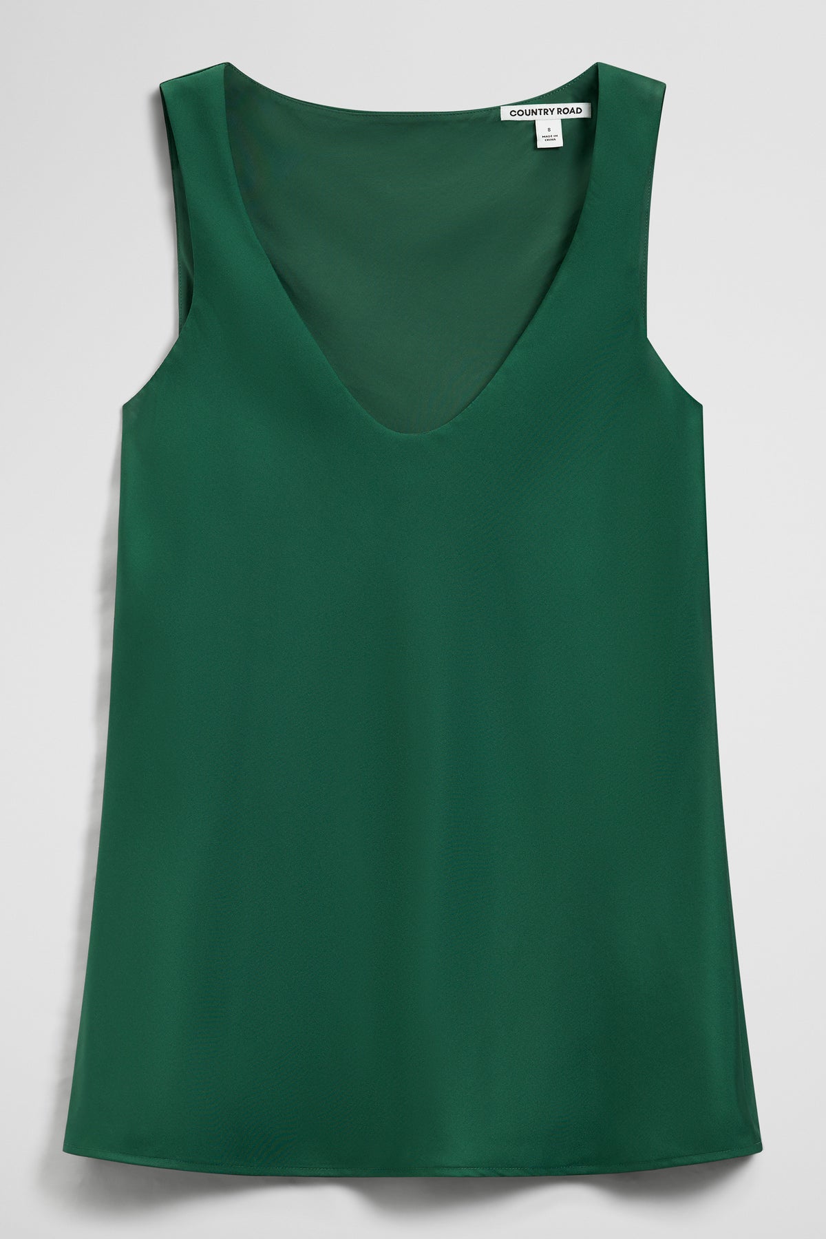 Silk Scoop Neck Tank