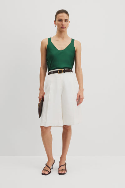 Silk Scoop Neck Tank