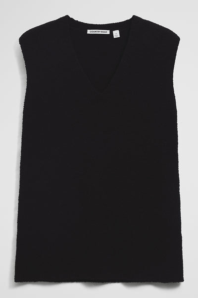 Australian Cotton Blend Compact Boucle Vest
