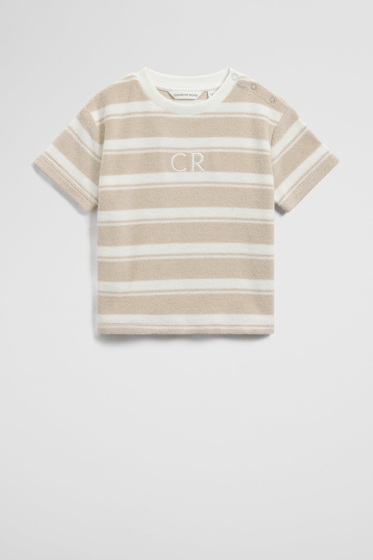 Relaxed Stripe Terry T-Shirt